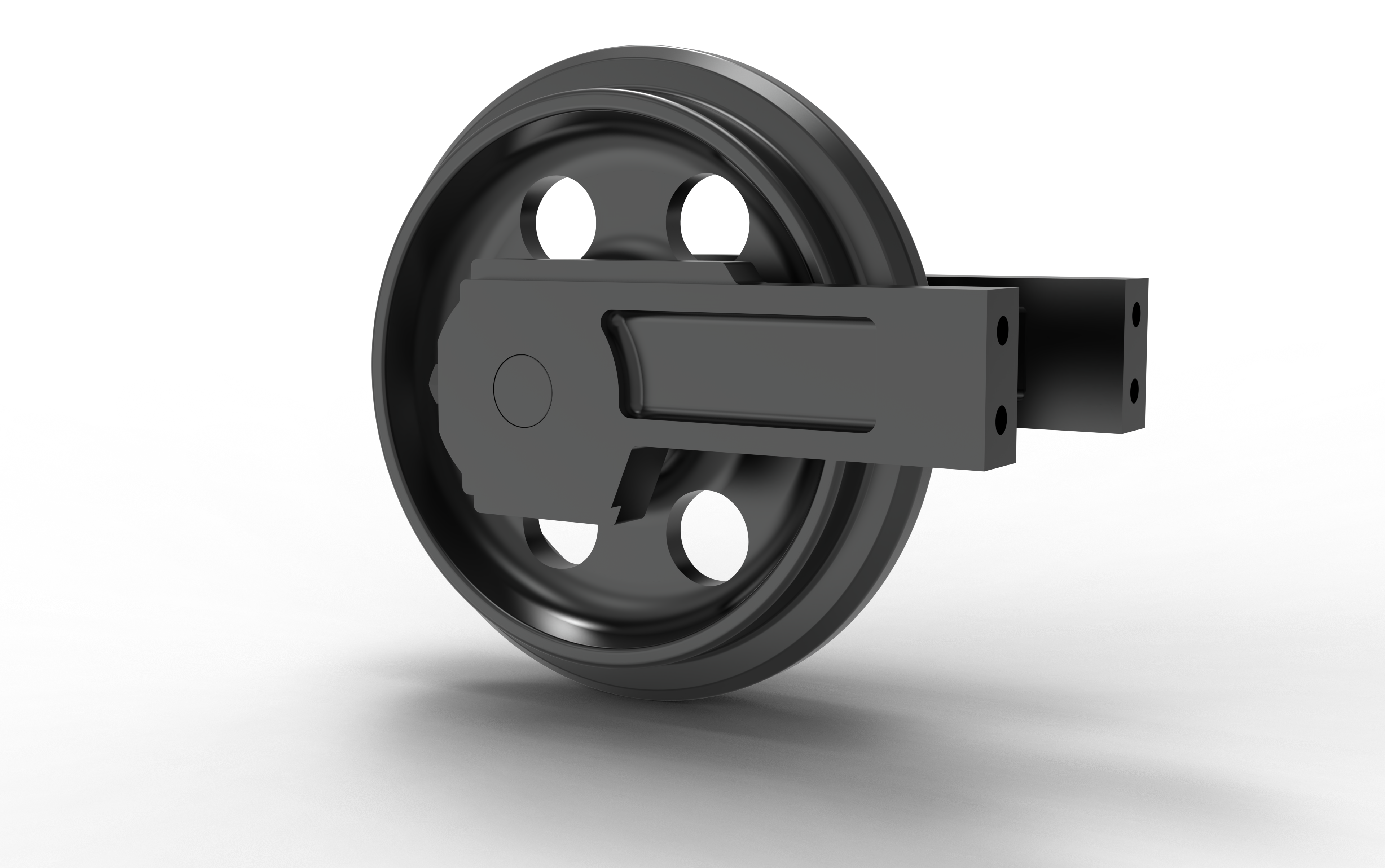 Leitrad mit Halter für Case CX27B.