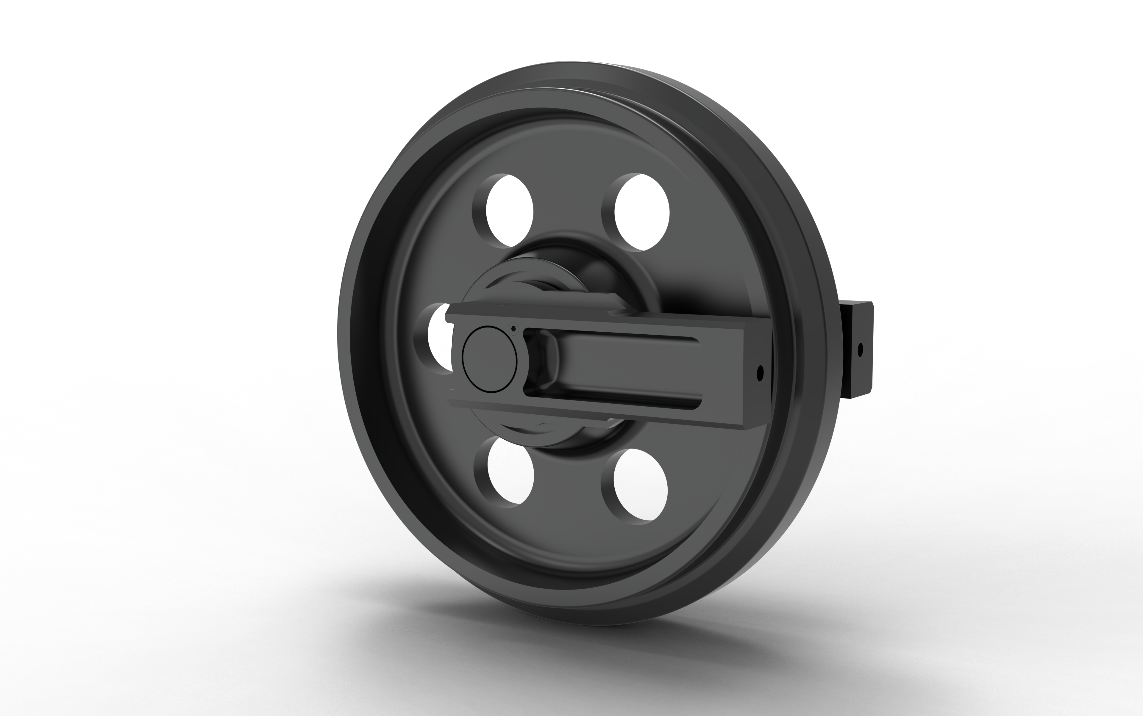 Leitrad mit Halter für Kobelco SK60SR.