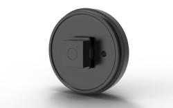 Leitrad mit Halter für Case CX145D SR LC.