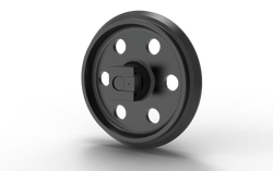 Leitrad mit Halter für Case CX80.